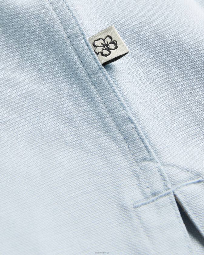 apģērbs Ted Baker neele krekls ar īsām piedurknēm ar ziedu apdruku gaiši zils vīriešiem 26TV1478