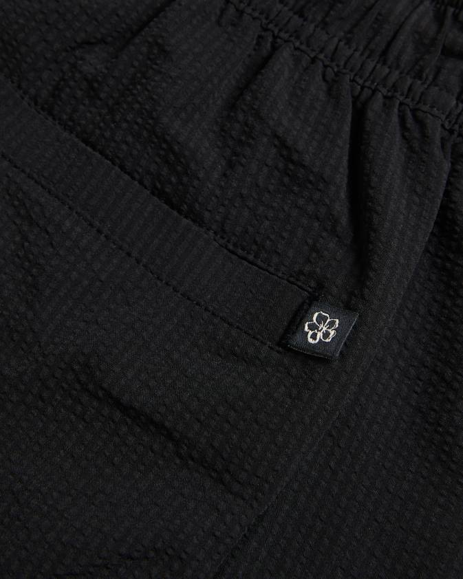 apģērbs Ted Baker Colne vienkāršas tekstūras peldšorti melns vīriešiem 26TV1446