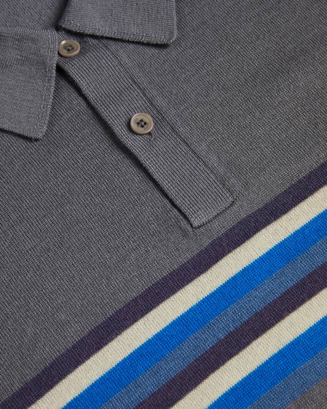 apģērbs Ted Baker pital svītrains vilnas polo krekls vidēji zils vīriešiem 26TV1254