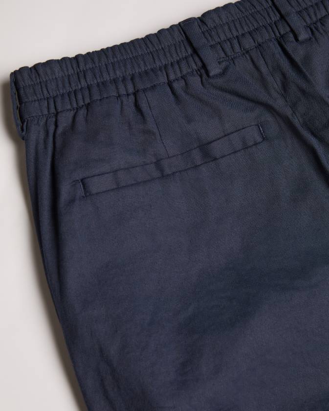 apģērbs Ted Baker leder lina maisījuma puselastīgi šorti flote vīriešiem 26TV1307