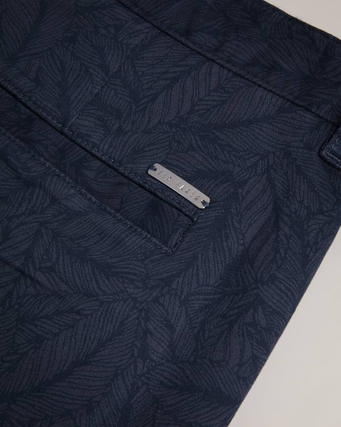 apģērbs Ted Baker šorti ar virspusi lapu apdruku flote vīriešiem 26TV1507