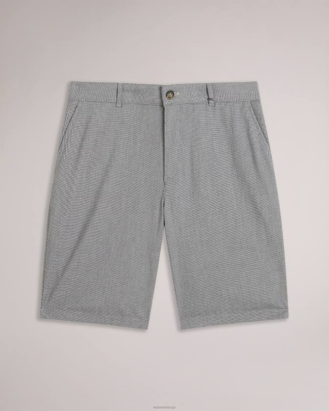 apģērbs Ted Baker tura regulāri pieguļoši kokvilnas šorti melns vīriešiem 26TV1346