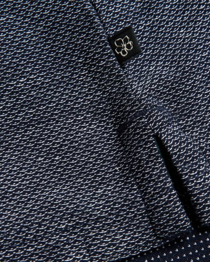 apģērbs Ted Baker bowker regulāri pieguļošs tekstūras t-krekls flote vīriešiem 26TV1324