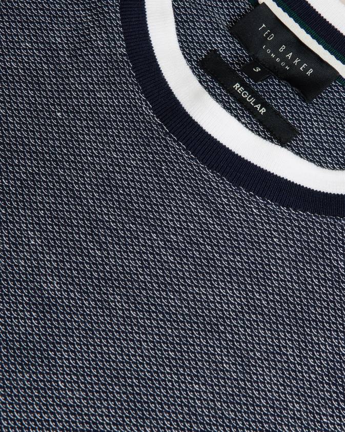 apģērbs Ted Baker bowker regulāri pieguļošs tekstūras t-krekls flote vīriešiem 26TV1324