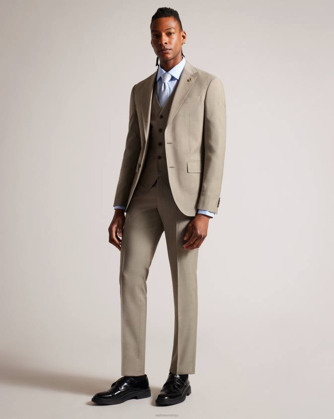 apģērbs Ted Baker Alconaw vilnas haizivīdas veste dabisks vīriešiem 26TV1615