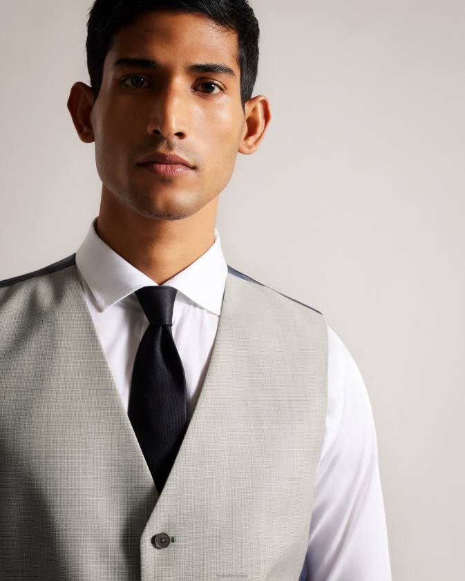 apģērbs Ted Baker artimwr vilnas krusta lūkas veste akmens vīriešiem 26TV1557