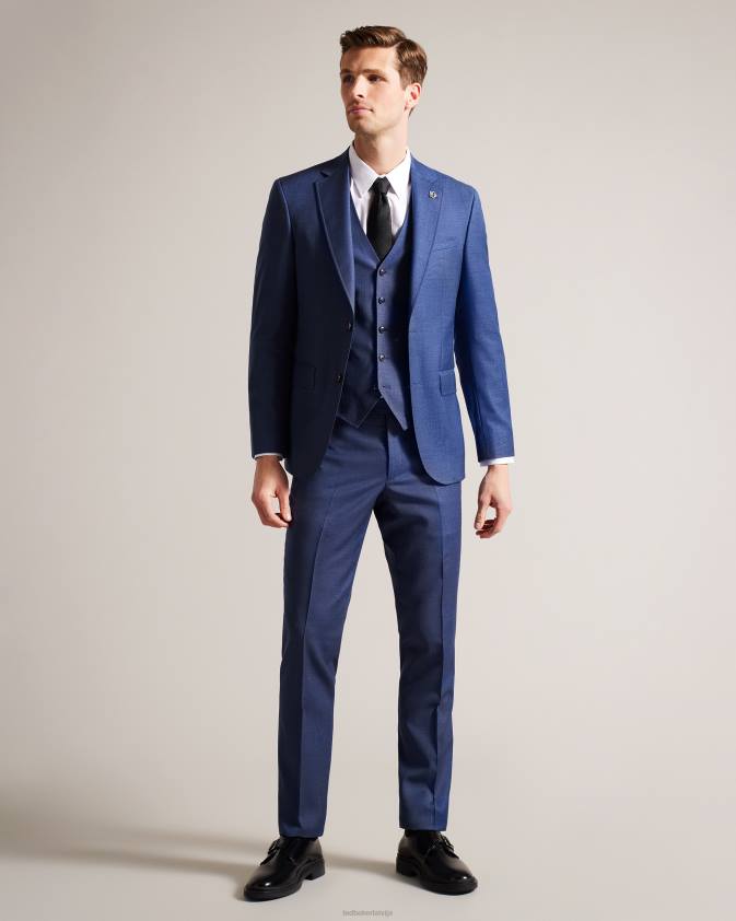 apģērbs Ted Baker upsalaw navy vilnas veste flote vīriešiem 26TV1619