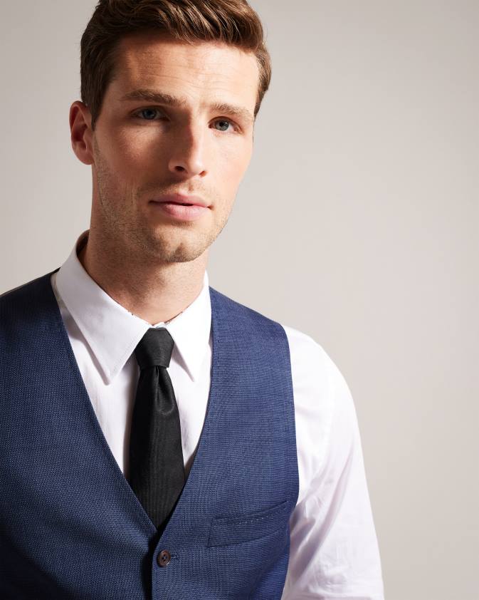 apģērbs Ted Baker upsalaw navy vilnas veste flote vīriešiem 26TV1619