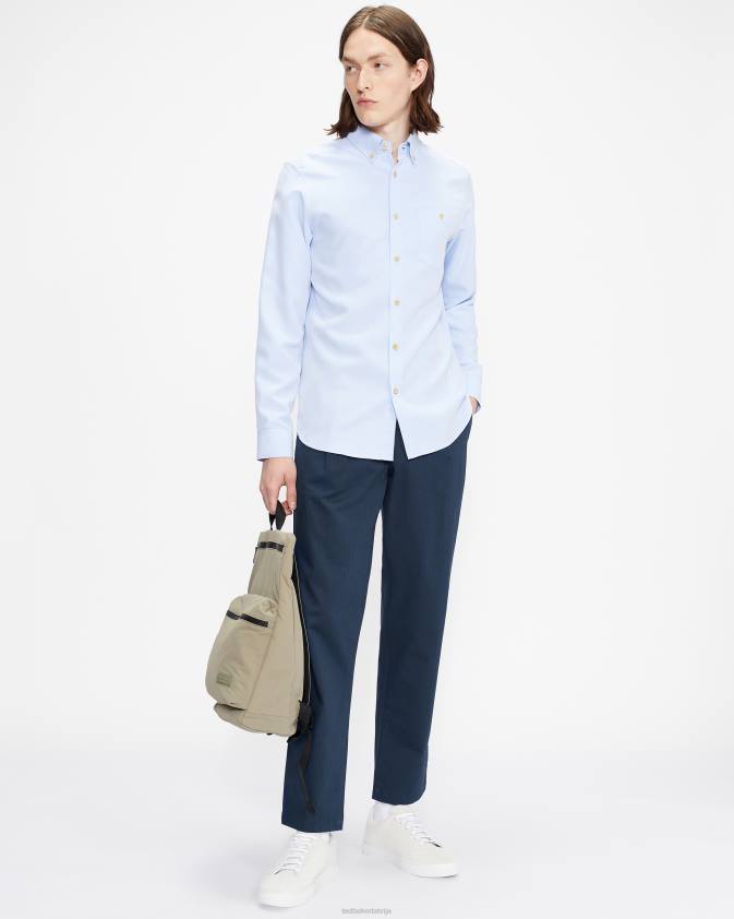 apģērbs Ted Baker talkin kroku skujiņas bikses flote vīriešiem 26TV1684