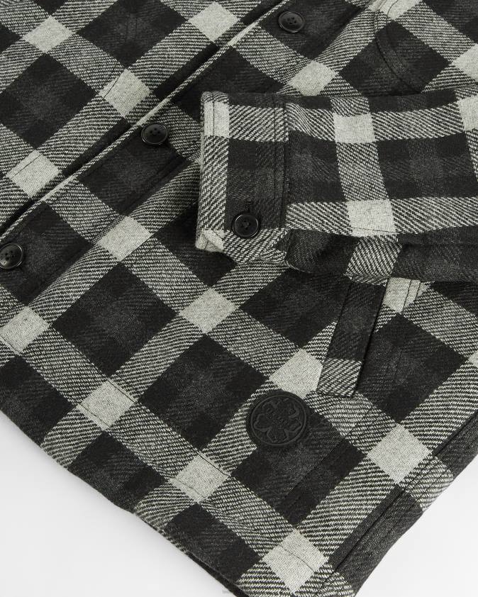 apģērbs Ted Baker slīpi rūtīta vilnas vate pelēks vīriešiem 26TV1670