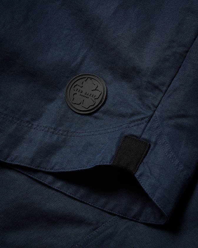 apģērbs Ted Baker amoret Harrington jaka ar garām piedurknēm flote vīriešiem 26TV1638