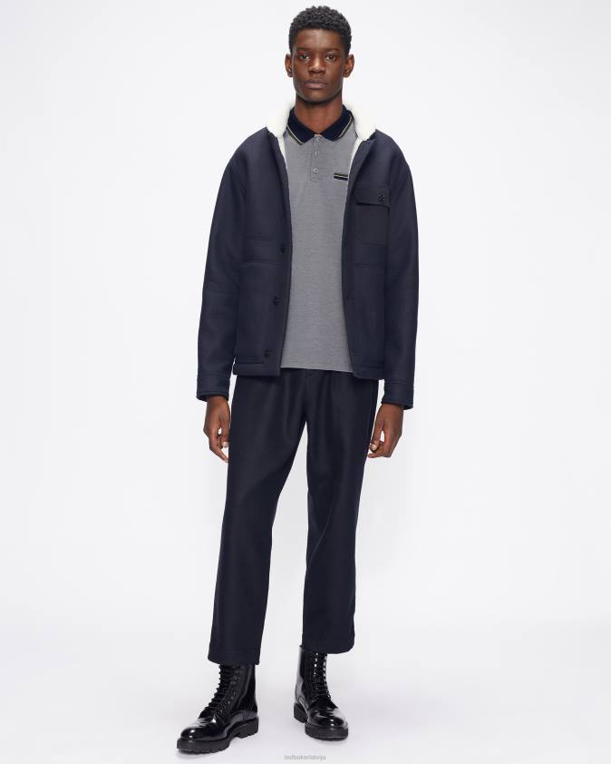 apģērbs Ted Baker chipa ss polo tumša flote vīriešiem 26TV1632