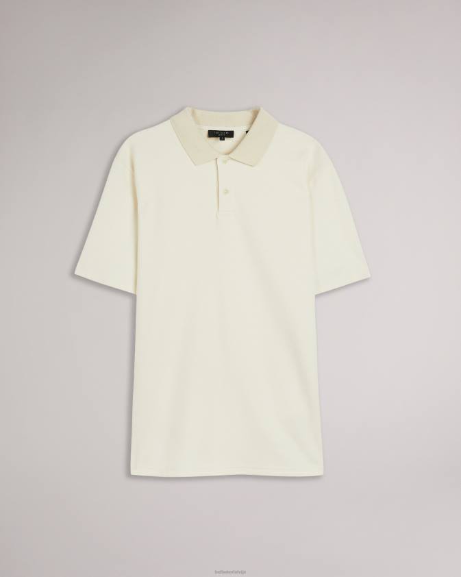 apģērbs Ted Baker kelty ss smags sarža polo krekls dabisks vīriešiem 26TV1706