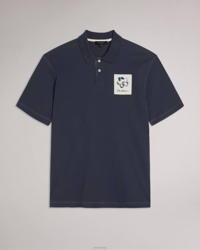 apģērbs Ted Baker marden polo krekls ar īsām piedurknēm flote vīriešiem 26TV1693