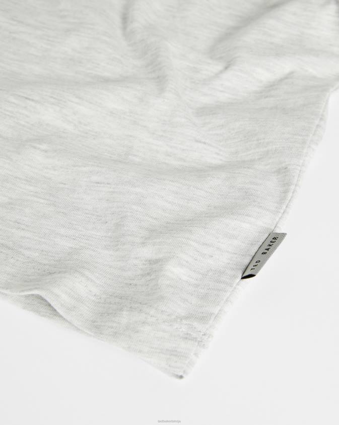 apģērbs Ted Baker broni ss firmas t-krekls pelēks vīriešiem 26TV1681