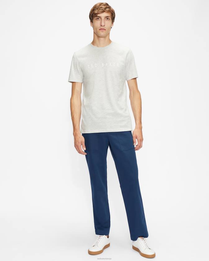 apģērbs Ted Baker broni ss firmas t-krekls pelēks vīriešiem 26TV1681