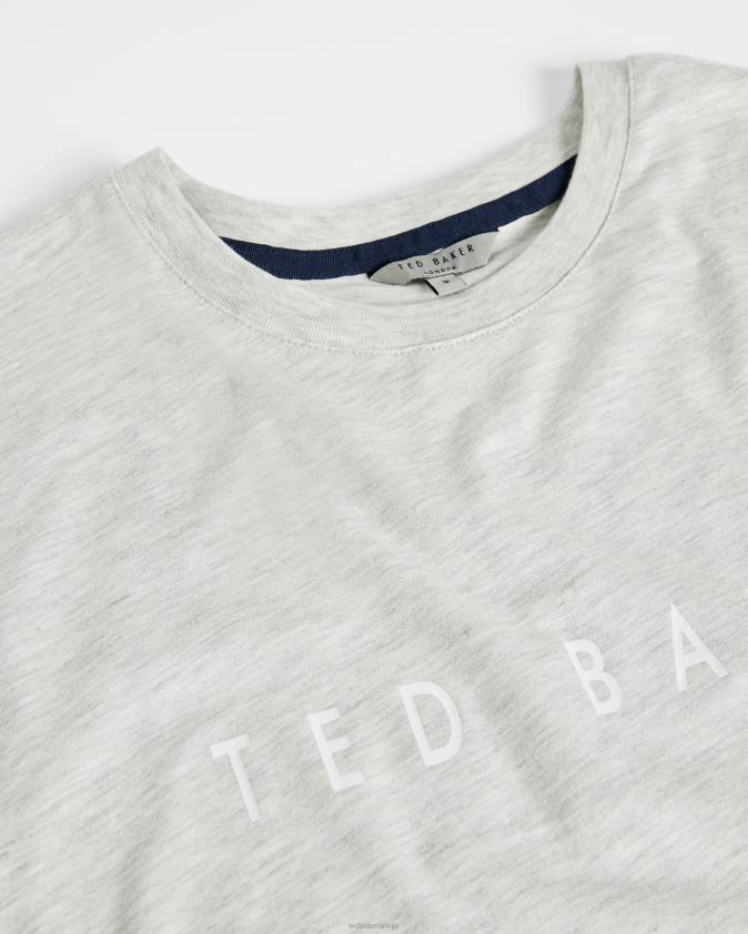 apģērbs Ted Baker broni ss firmas t-krekls pelēks vīriešiem 26TV1681