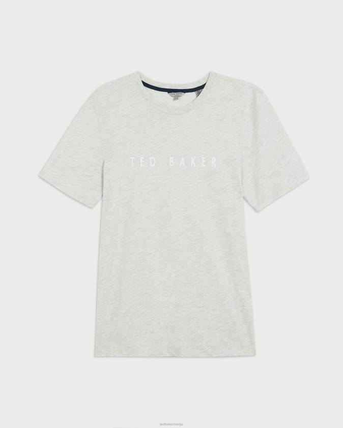apģērbs Ted Baker broni ss firmas t-krekls pelēks vīriešiem 26TV1681