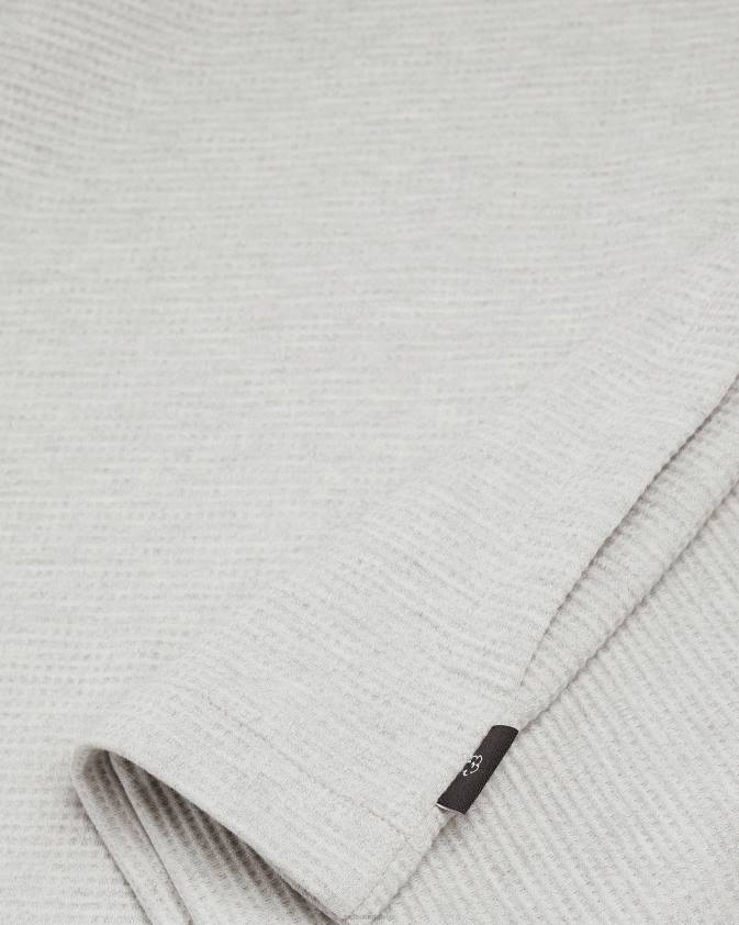 apģērbs Ted Baker dižskābarža vafeļu tekstūras augšdaļa pelēkais merģelis vīriešiem 26TV1700