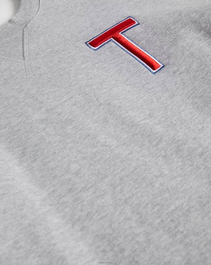 apģērbs Ted Baker welloe ls varsity t džemperis pelēkais merģelis vīriešiem 26TV1678