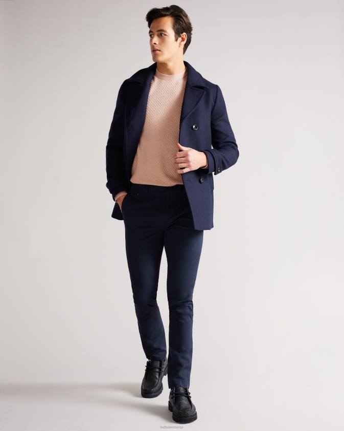 apģērbs Ted Baker knares ls teksturēts apkalpes kakla džemperis rozā vīriešiem 26TV1717