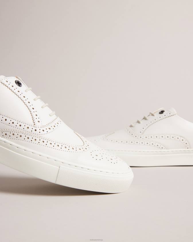 kurpes Ted Baker dentton pulētas ādas hibrīda brogas dabisks vīriešiem 26TV1855