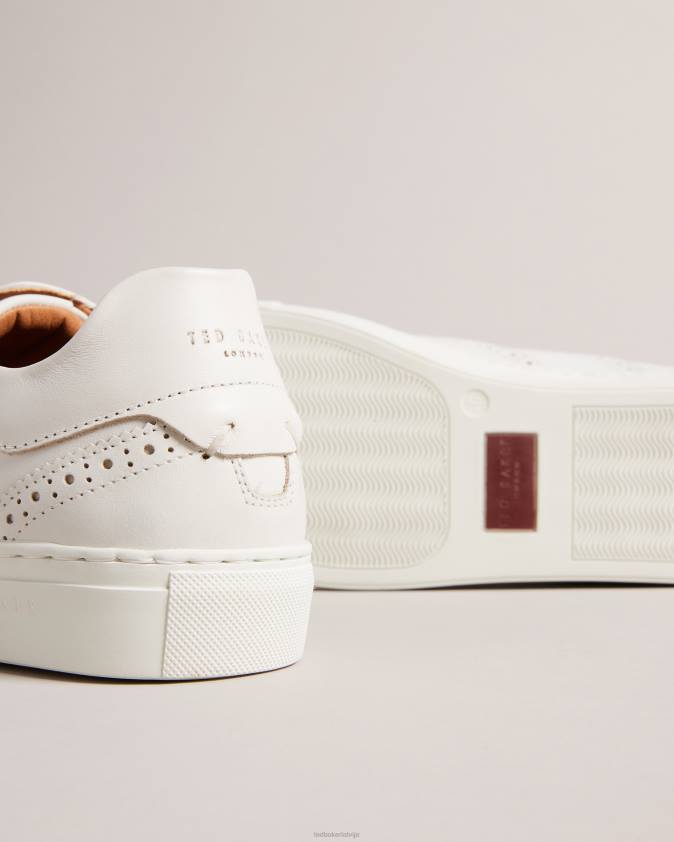 kurpes Ted Baker dentton pulētas ādas hibrīda brogas dabisks vīriešiem 26TV1855