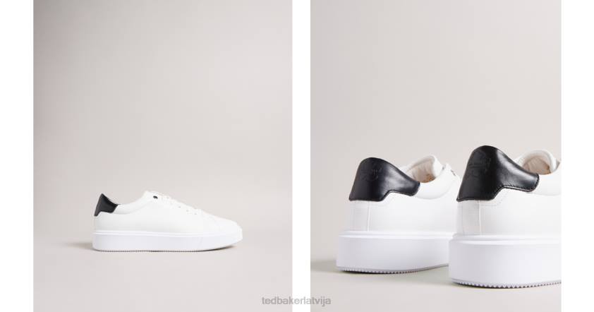 kurpes Ted Baker breyon piepūstas zoles kedas balts vīriešiem 26TV1821