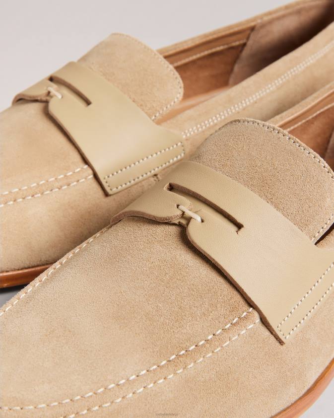 kurpes Ted Baker adlerr zamšādas penny loafers gaiši brūns vīriešiem 26TV1826