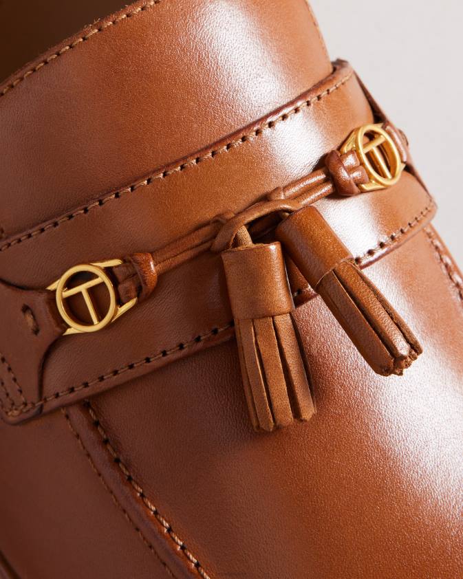 kurpes Ted Baker ainsly ādas klaipi ar firmas aparatūru iedegums vīriešiem 26TV1848