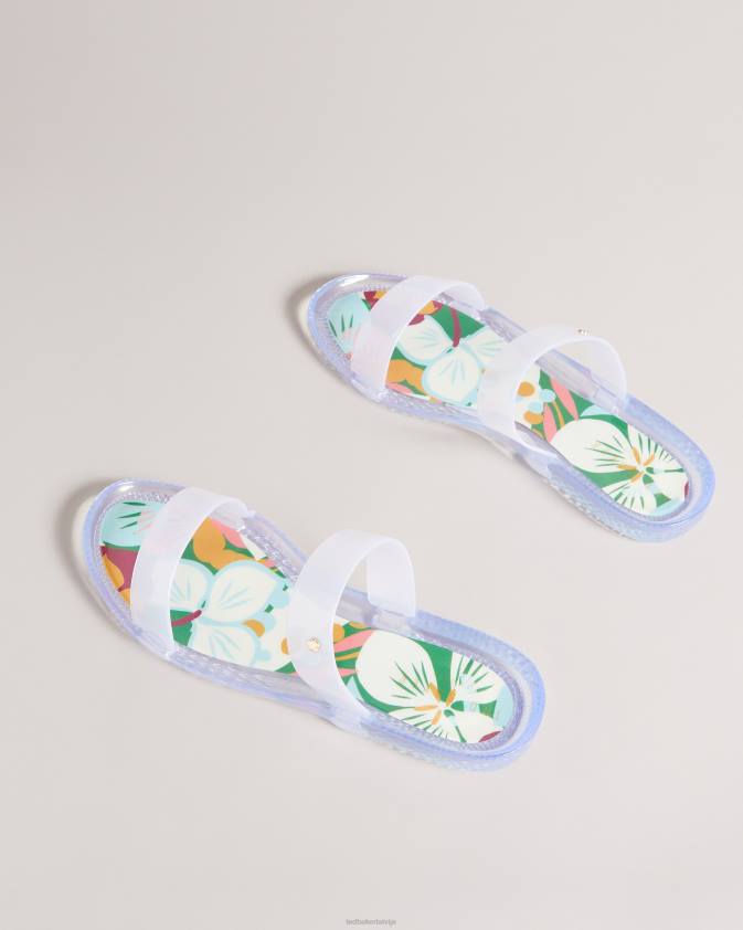 kurpes Ted Baker juleeyy sunburst divu siksnu želejas flip flop smaragds vīriešiem 26TV934