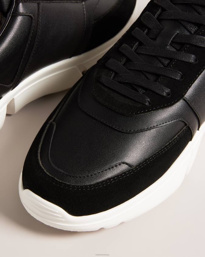 kurpes Ted Baker cecyle ādas trenažieri melns vīriešiem 26TV1869