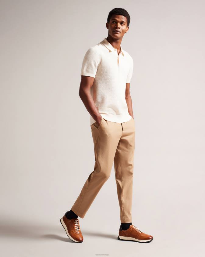 kurpes Ted Baker frayne saffiano ādas trenažieri iedegums vīriešiem 26TV1856