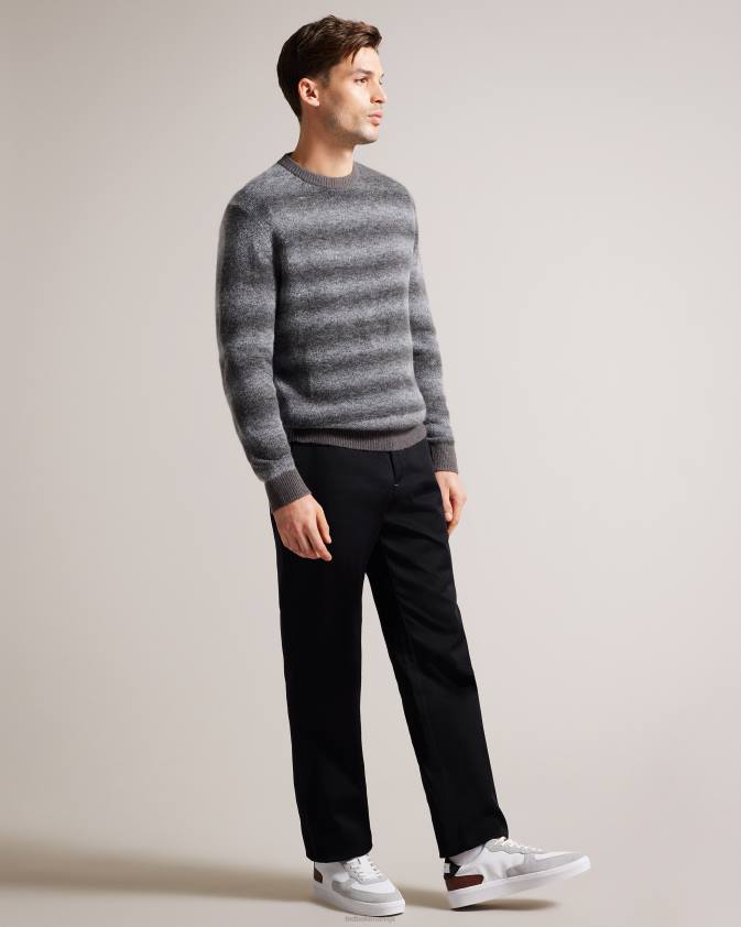 kurpes Ted Baker gawyn krāsu bloku ādas trenažieri brūns vīriešiem 26TV1888