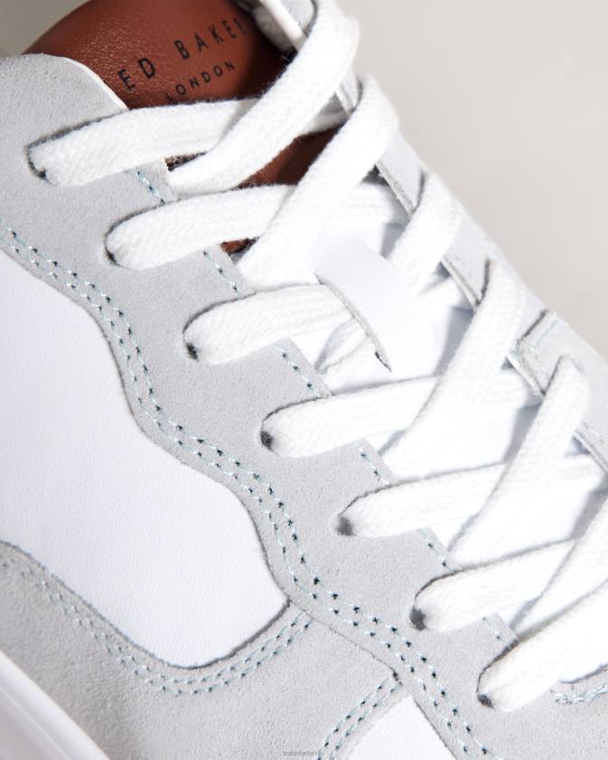 kurpes Ted Baker gawyn krāsu bloku ādas trenažieri brūns vīriešiem 26TV1888