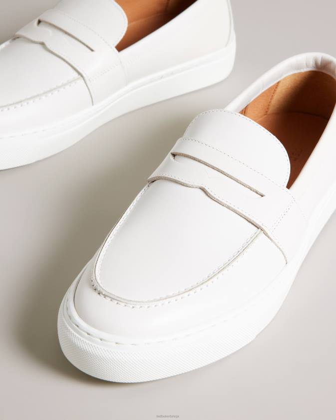 kurpes Ted Baker hecter ādas trenažieris un loafer hibrīds akmens vīriešiem 26TV1886