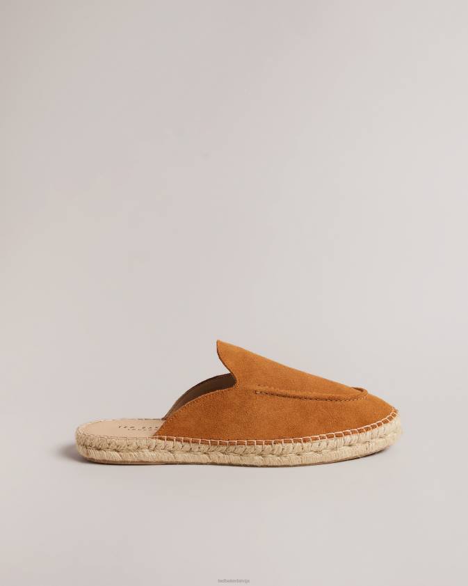 kurpes Ted Baker hensin suede mule espadrilles brūns vīriešiem 26TV1912