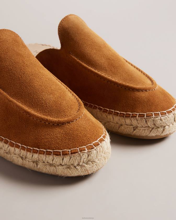 kurpes Ted Baker hensin suede mule espadrilles brūns vīriešiem 26TV1912