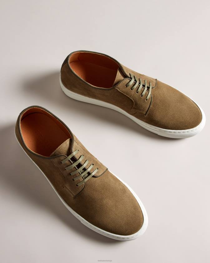 kurpes Ted Baker kantens zamšādas hibrīda apavi tumši zaļa vīriešiem 26TV1882