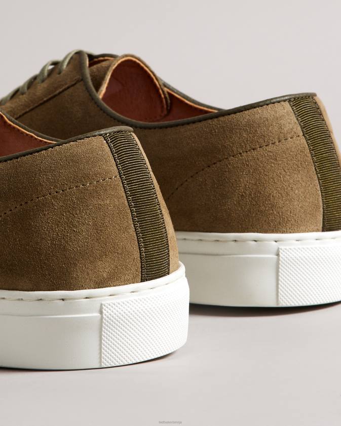 kurpes Ted Baker kantens zamšādas hibrīda apavi tumši zaļa vīriešiem 26TV1882