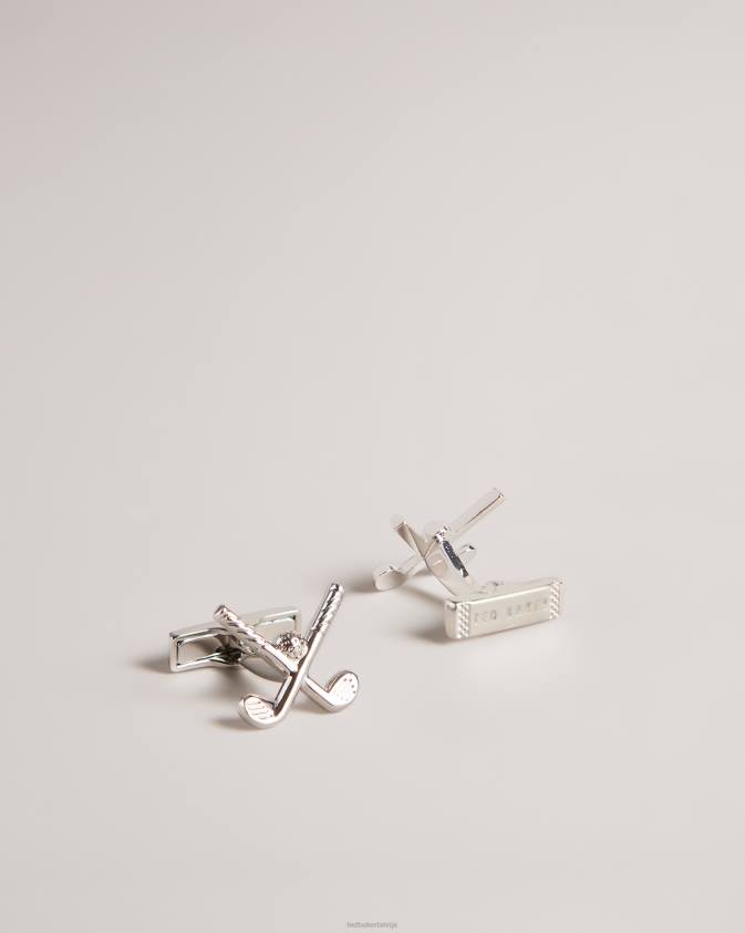 Piederumi Ted Baker golffy golfa aproču pogas Sudrabs vīriešiem 26TV1980