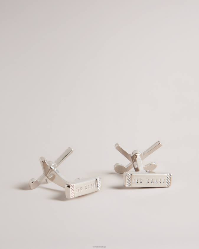 Piederumi Ted Baker golffy golfa aproču pogas Sudrabs vīriešiem 26TV1980