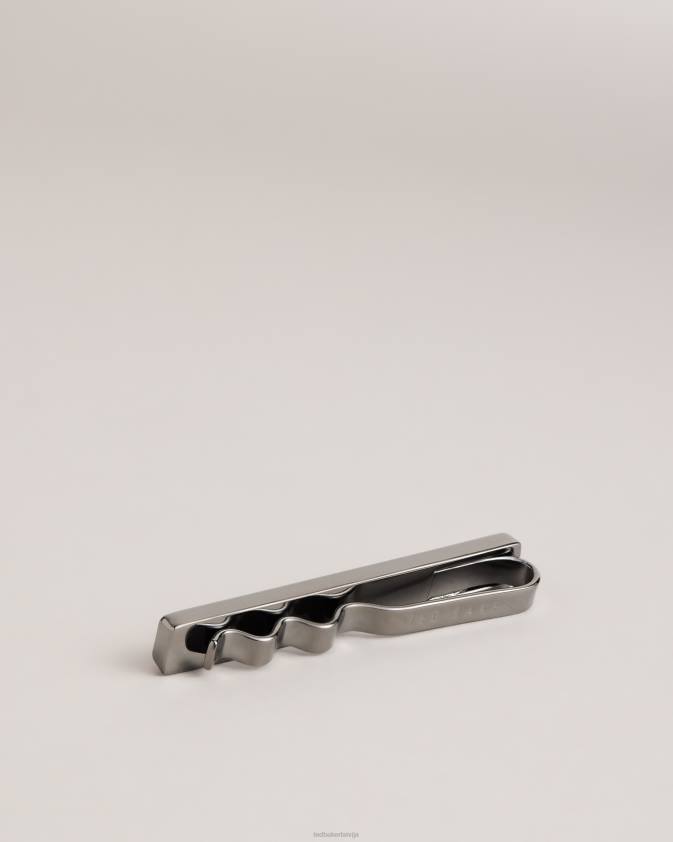 Piederumi Ted Baker klasisks metāla aproču pogu un kaklasaites piespraudes komplekts blk-gunmtl vīriešiem 26TV2020