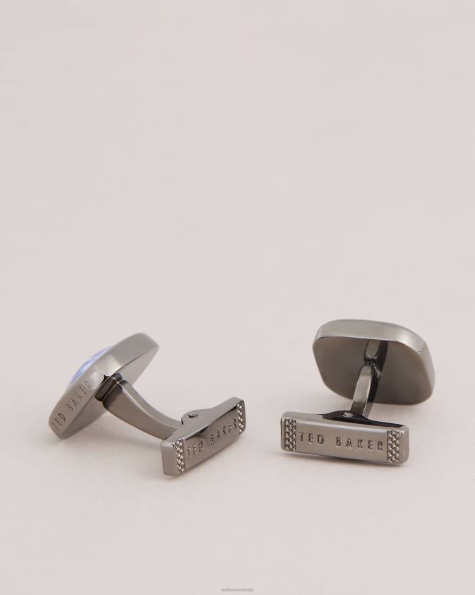 Piederumi Ted Baker marmorētas marmora aproču pogas zils vīriešiem 26TV1961