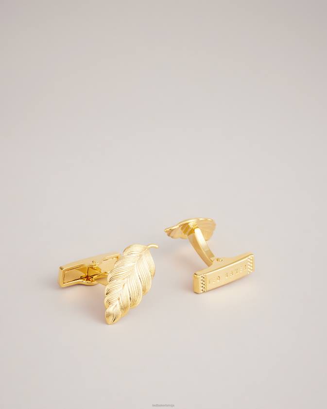 Piederumi Ted Baker rovan lapu aproču pogas zelta krāsa vīriešiem 26TV2033