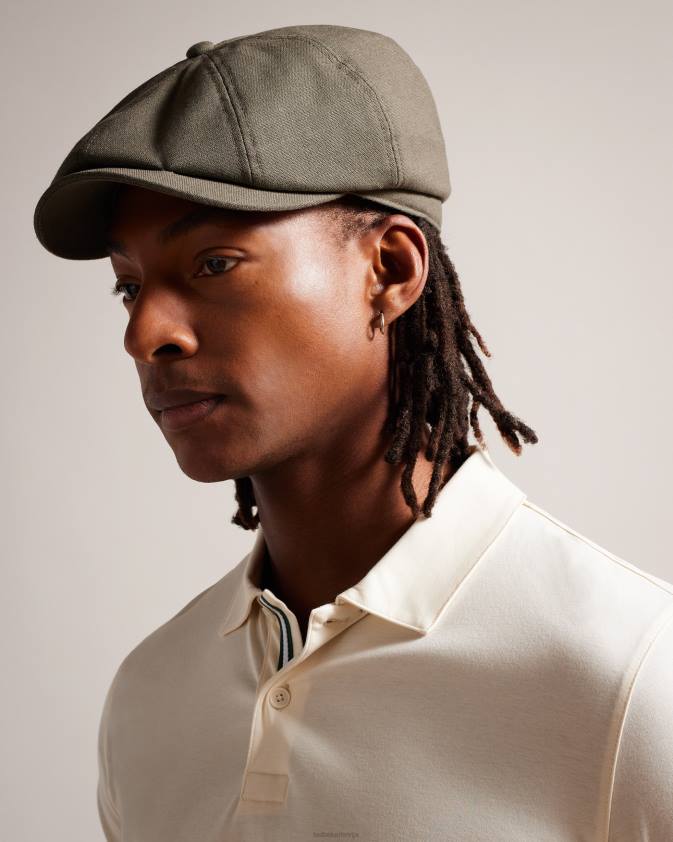 Piederumi Ted Baker fosster lina maisījuma zēnu cepure olīvu vīriešiem 26TV1850