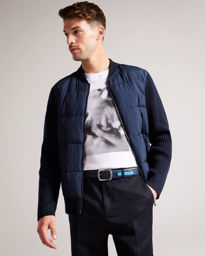 Piederumi Ted Baker Jaims kontrasta detaļas ādas josta flote vīriešiem 26TV1983