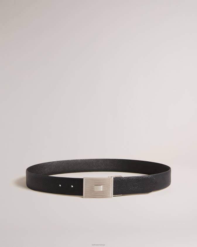 Piederumi Ted Baker aydon tekstūras sprādzes josta melns vīriešiem 26TV1952