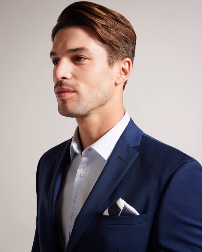 Piederumi Ted Baker karson silk izkaisīti logo kabatas kvadrāts flote vīriešiem 26TV1839