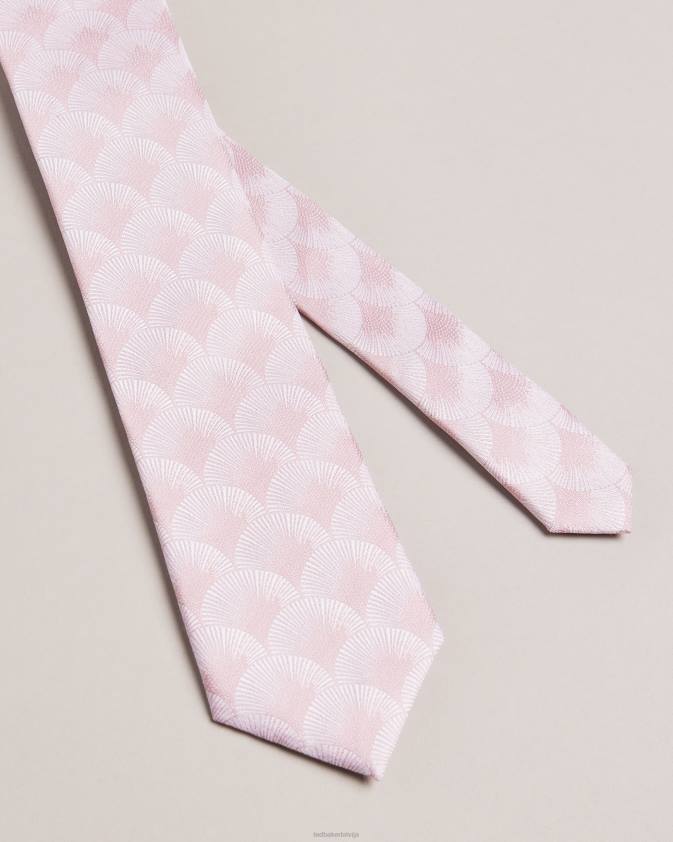 Piederumi Ted Baker herro fanu žakarda kaklasaite tumši rozā vīriešiem 26TV1968